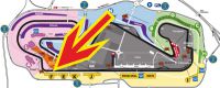 Plan Montmelo-Rennstrecke <br /> Circuit de Barcelona-Catalunya <br> Tribüne F F1 Barcelona <br />Grosser Preis Spanien F-1