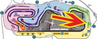 Plan Montmelo-Rennstrecke <br /> Circuit de Barcelona-Catalunya <br> Tribüne H F1 Barcelona <br />Grosser Preis Spanien F-1