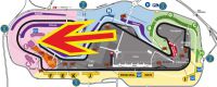Plan Montmelo-Rennstrecke <br /> Circuit de Barcelona-Catalunya <br> Tribüne L F1 Barcelona <br />Grosser Preis Spanien F-1