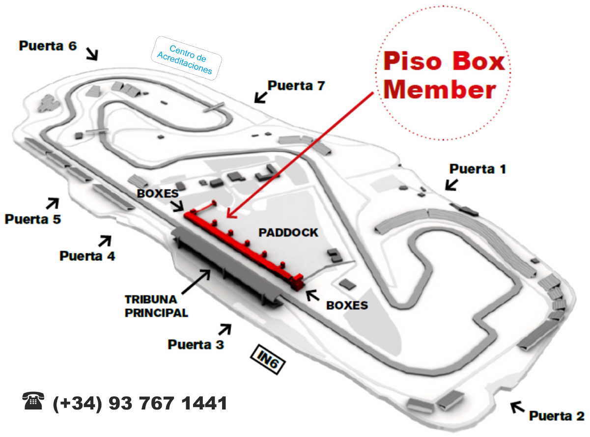 mapa y ubicación de los Pisos Box